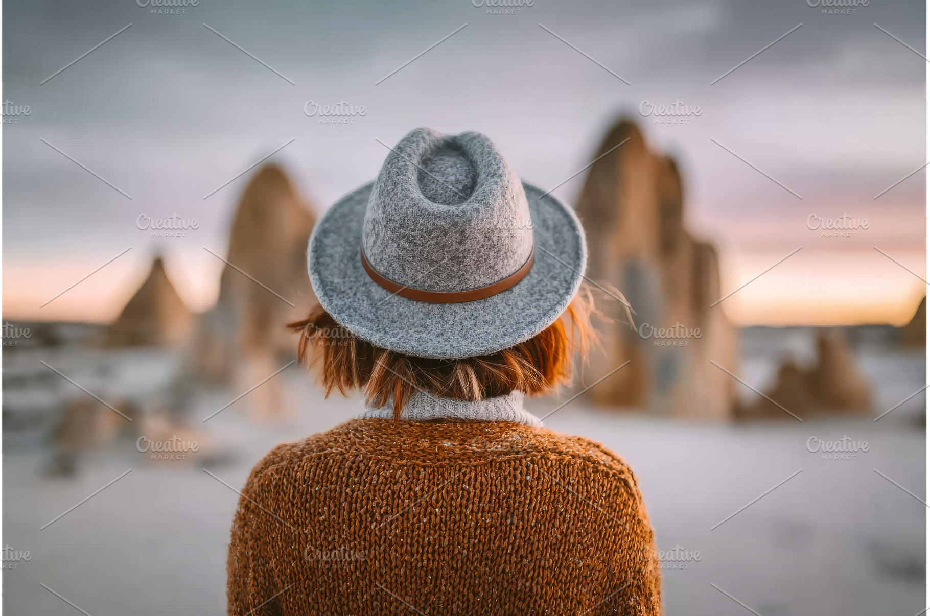 A female traveler wearing a hat, a Nature Photo by ZinetroN