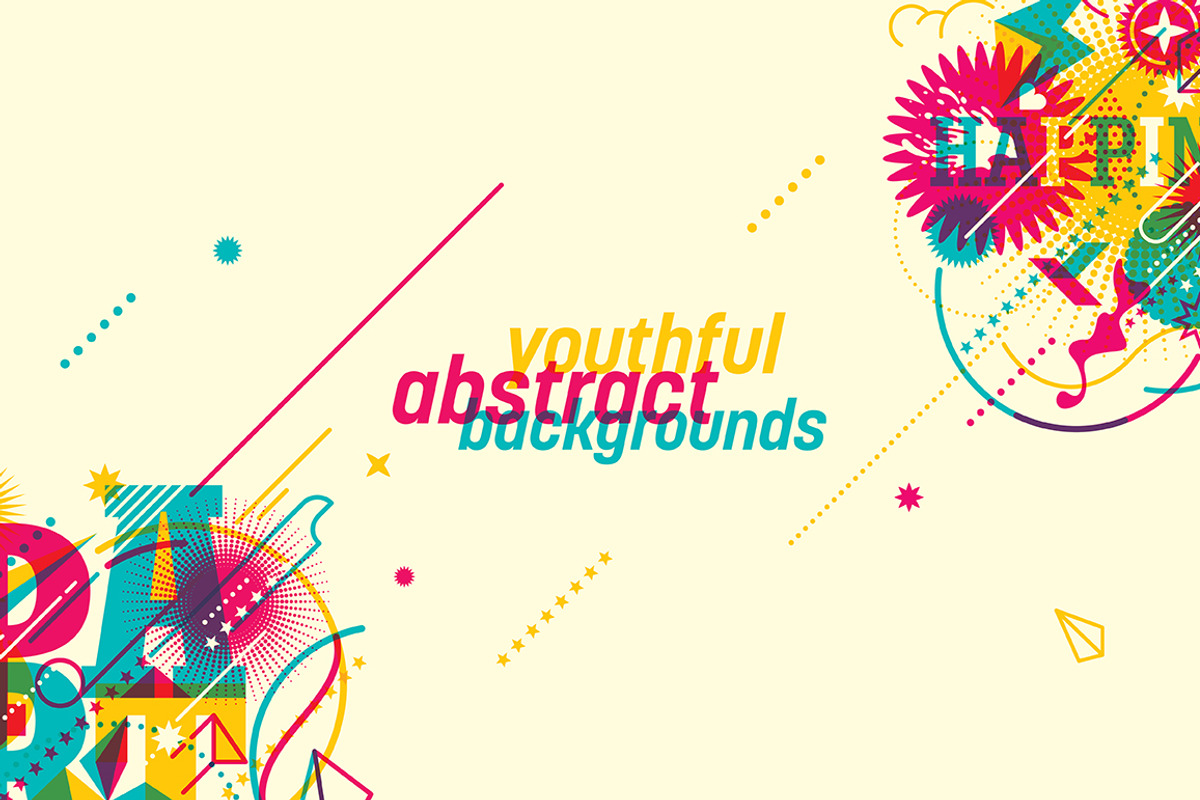 Youthful abstract backgrounds, an Illustration by Radoman (Photo 1 of 7)