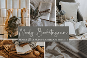 MOODY BOOKSTAGRAM LIGHTROOM PRESETS, an Action Add-On by Emma Kate Creative (Thumbnail 1 of 10)
