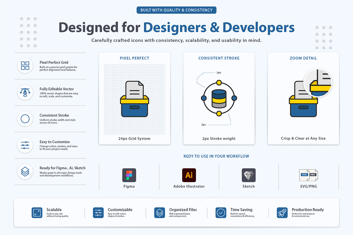 Workforce Operations Icons, an Outline Icon by vexper (Photo 7 of 10)