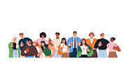 Happy people point at you set, a Person Illustration by PaperTrident (Thumbnail 12 of 12)