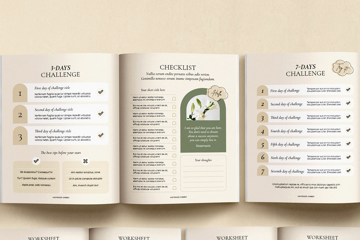 WorkBook / CANVA, INDD / Mona, a Magazine Template by Mirazz (Photo 10 of 15)
