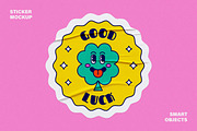 Crumpled Sticker Mockup, a Pens & Pencil Mockup by Design Squad (Thumbnail 1 of 6)