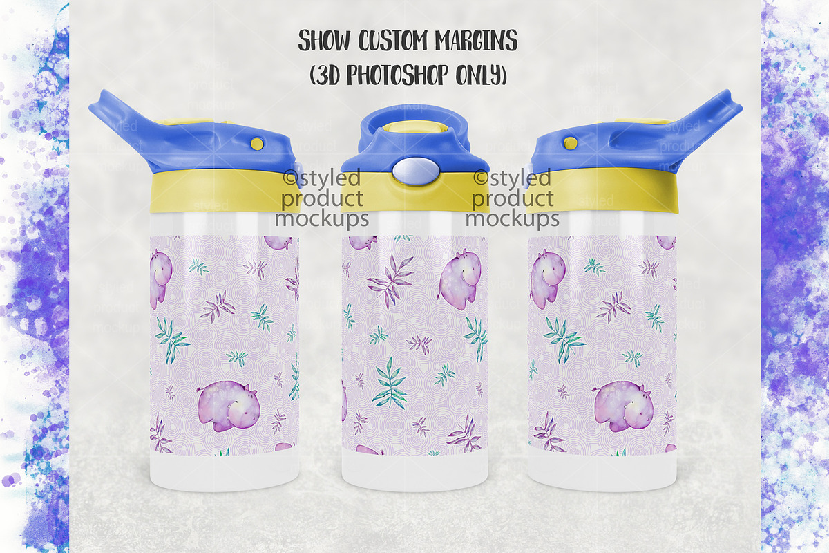 12oz Color Top Sippy Mockup, a Cups & Container Mockup by StyledProductMockups (Photo 4 of 7)