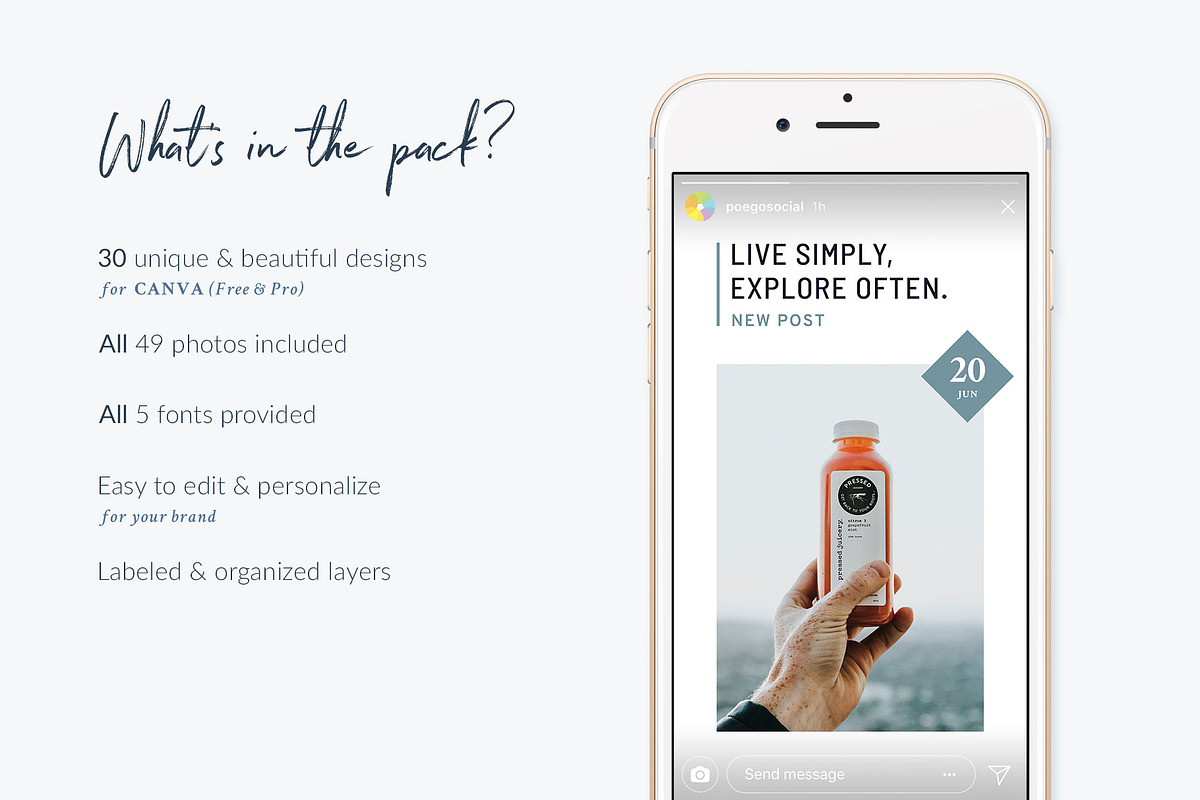 Instagram Stories Mountains | CANVA, a Social Media Template by Poego Social (Photo 2 of 12)