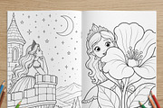 Magical Princess Coloring Book Vol46, a Person Illustration by ikarifq shop (Thumbnail 4 of 7)