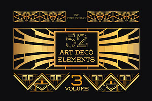 52 Art Deco Design Elements Vol.3