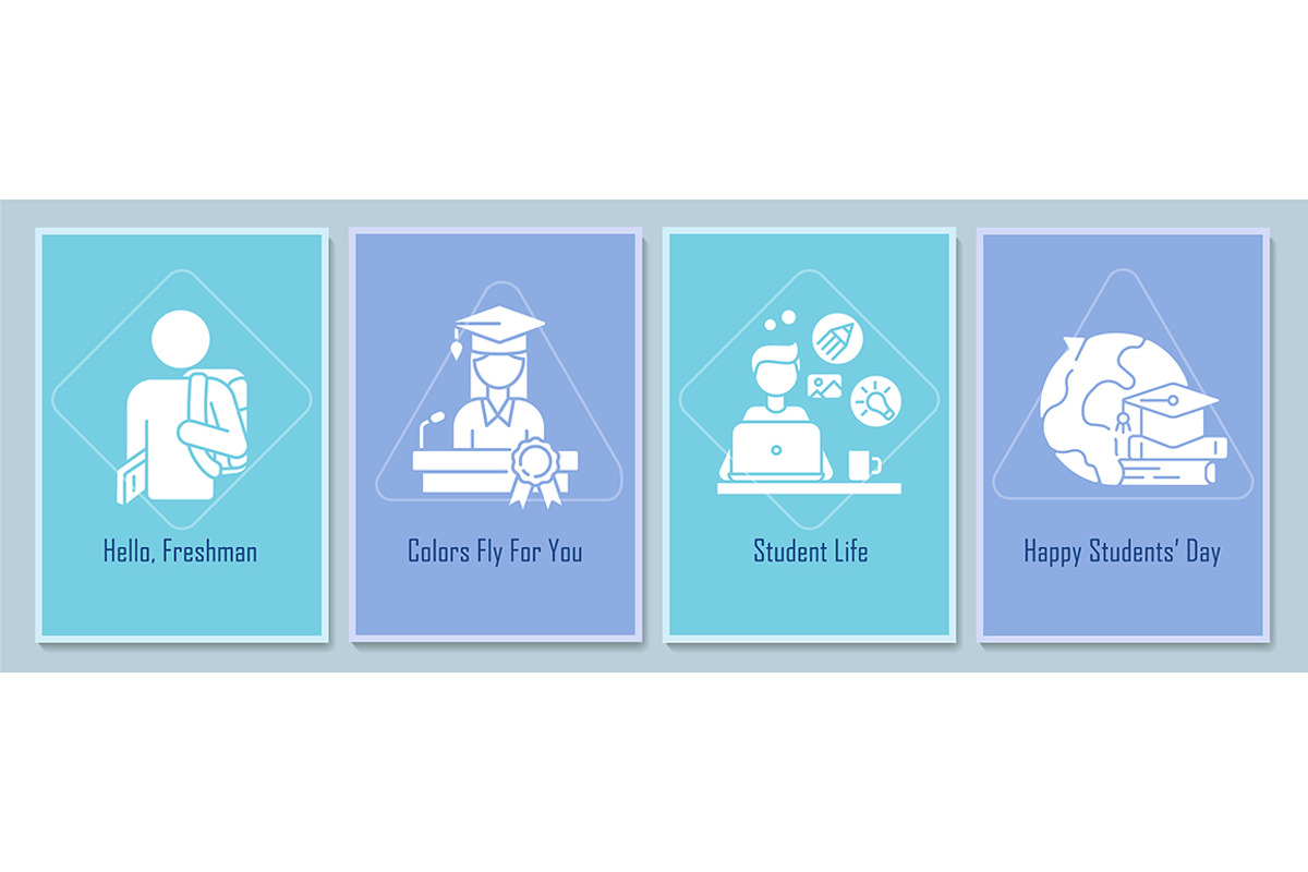 National students day greeting cards, a Flyer Template by IMG Visuals