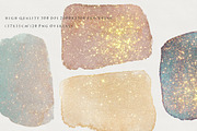 Gold Glitter Png Watercolor Shapes, an Object Graphic by by creative paper (Thumbnail 3 of 11)