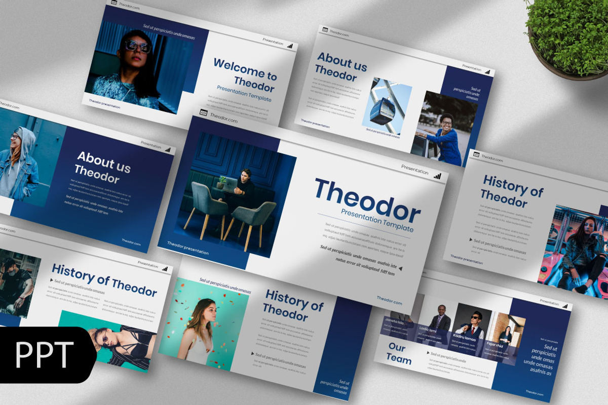 Teodor Creative Powerpoint Template, a Presentation Template by nyilstudio