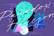 Paradox Horizon Modern Script Font, a Script Font by stylishtype.co (Thumbnail 1 of 20)