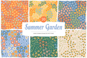 Summer Garden Patterns, a Pattern Graphic by GVGraphics