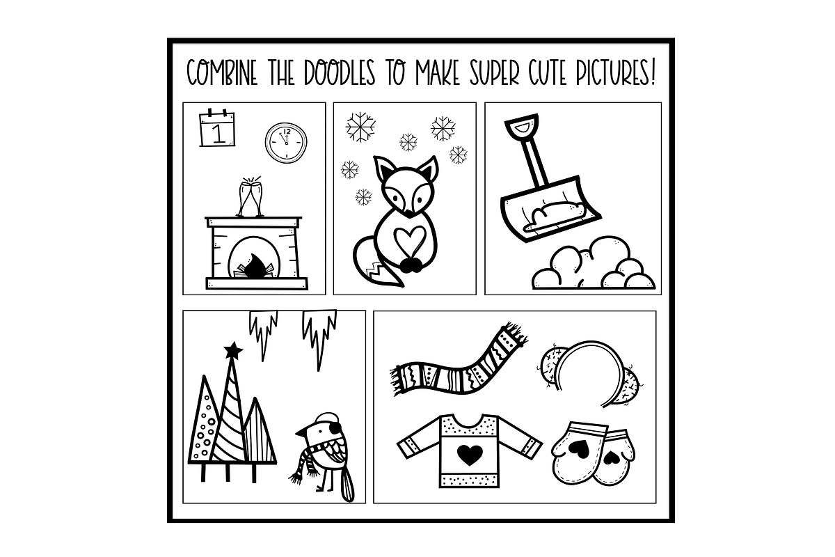 Winter Wishes - A Doodles Font preview 5