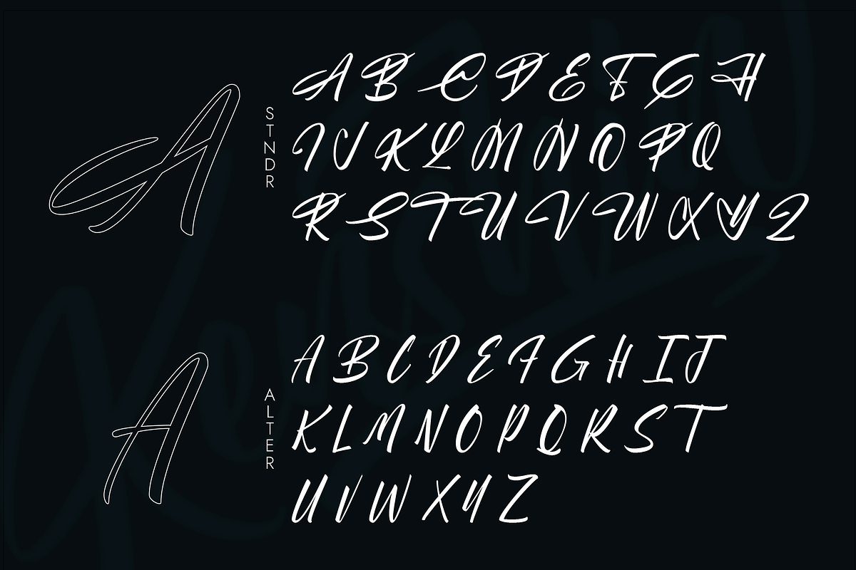 Kenshin Lettering Script Font, a Handwritten Font by Jehoo Creative (Photo 4 of 11)