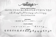 Natasa Script Font, a Script Font by Zulkhairi Lettering (Thumbnail 2 of 6)