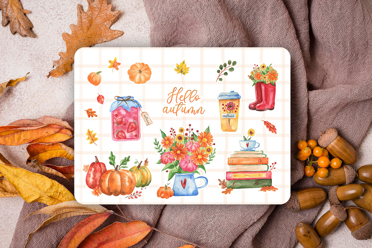 Autumn Stickers, a Seasonal Illustration by Anastasia Timosch (Photo 5 of 5)