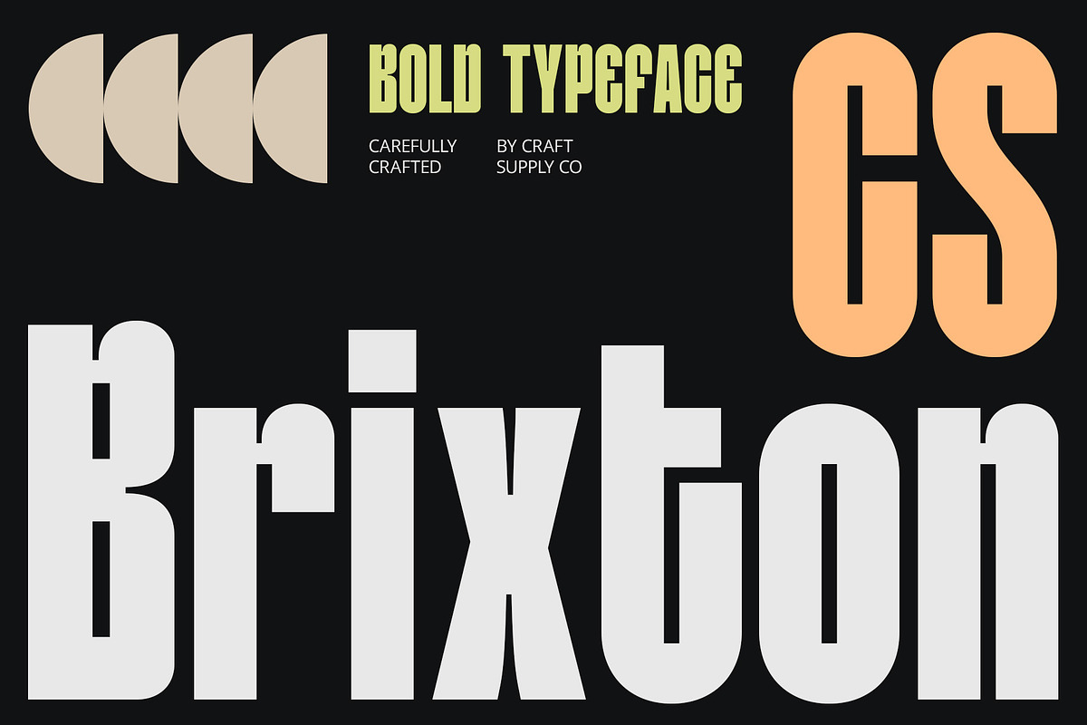 CS Brixton – Bold Font, a Sans Serif Font by Craft Supply Co. (Photo 1 of 8)