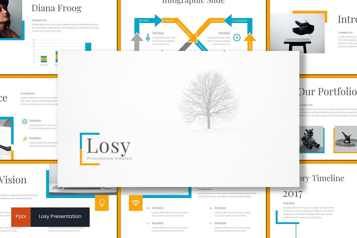 Losy - Powerpoint Template, a Presentation Template by inspirasign