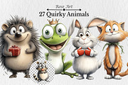 Quirky Animals PNG Clipart, a Seasonal Illustration by Rose Art (Thumbnail 1 of 6)