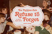 Refuse to Forget | Nostalgic Serif, a Serif Font by Setara Langit CreativeStd (Thumbnail 1 of 12)