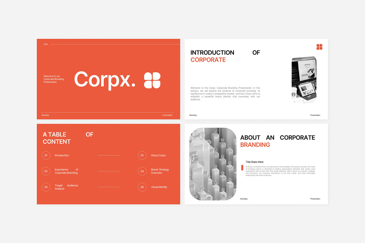 Modern Corporate Branding Template, a Presentation Template by Eklip Studio (Photo 2 of 6)
