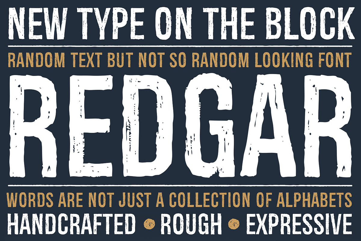 Redgar Font, a Sans Serif Font by Graphite_Studios (Photo 1 of 5)