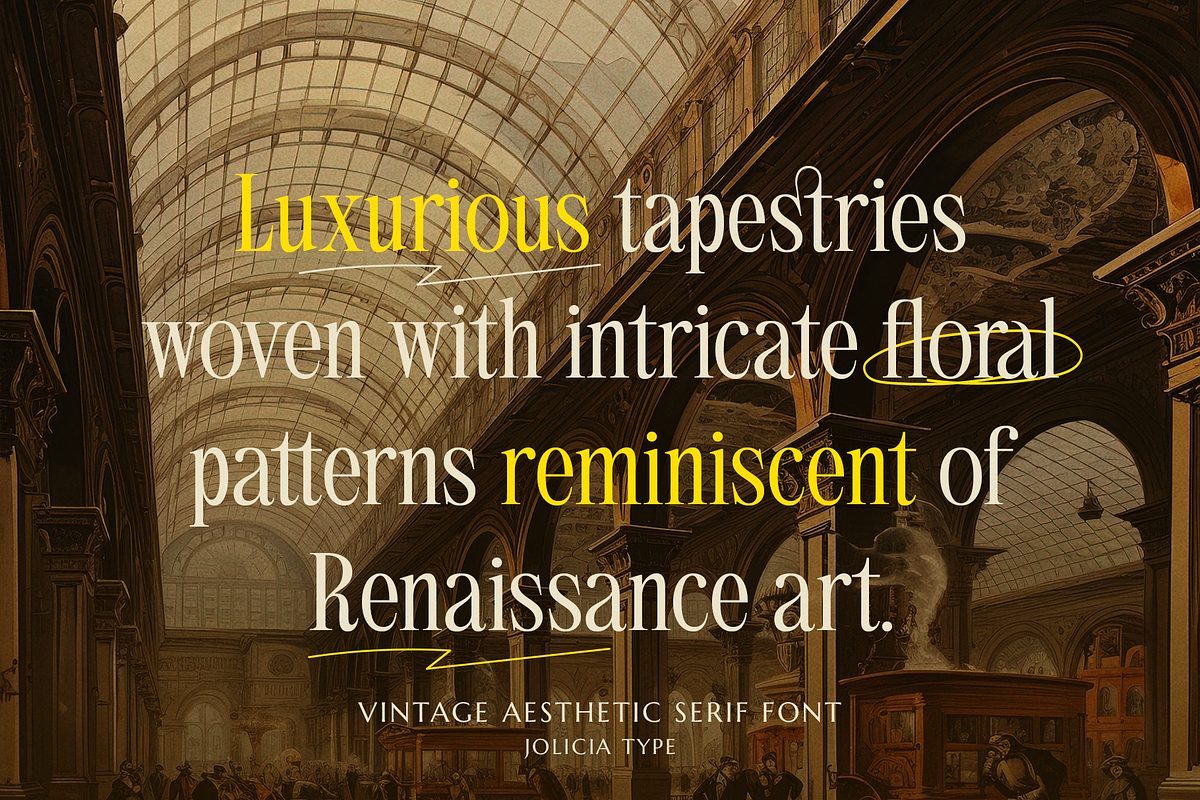 Aglio Picasso | Aesthetic Vintage, a Serif Font by Jolicia Type (Photo 4 of 10)