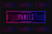 Cyberpunk | 18 Twitch Panels, a Social Media Template by SageDsgn (Thumbnail 1 of 6)