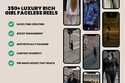 350+ Luxury Rich Girl Reels Videos, a Social Media Template by Design By Hira (Thumbnail 3 of 8)