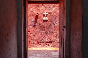 Santa Catalina Monastery Courtyard in Arequipa, Peru, an Architecture Photo by GoodGoods