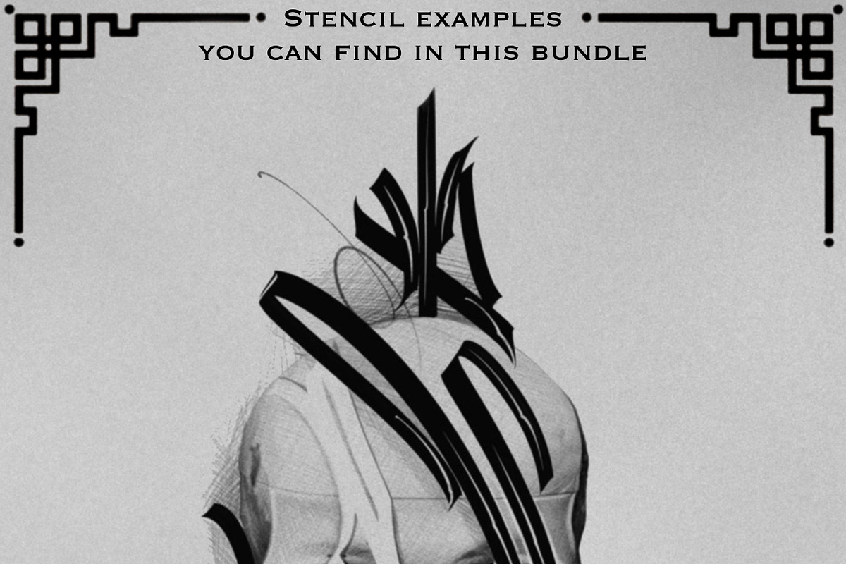 Mixed Procreate tattoo bundle, a Brush Add-On by ProcreateInk (Photo 5 of 6)