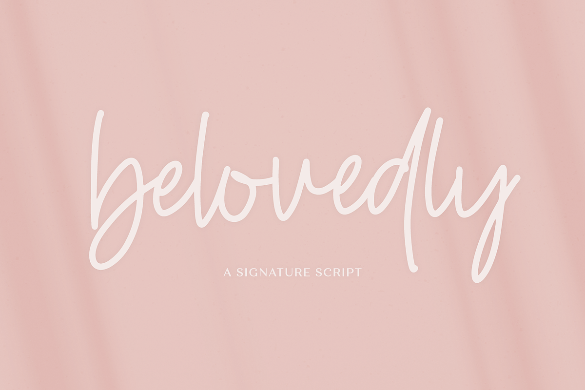 Belovedly Font - Handwriting Font