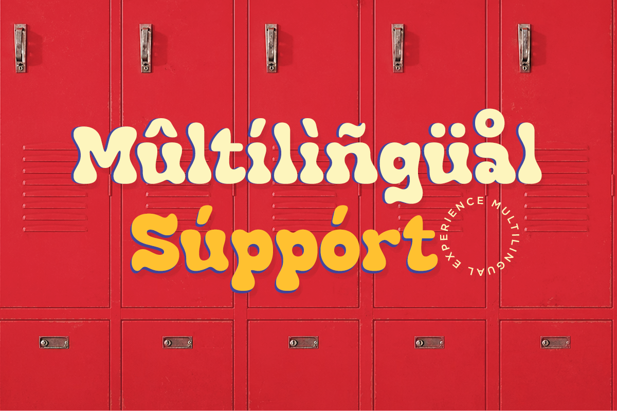 Satzo - Retro Groovy Font, a Serif Font by RagamKata (Photo 11 of 11)
