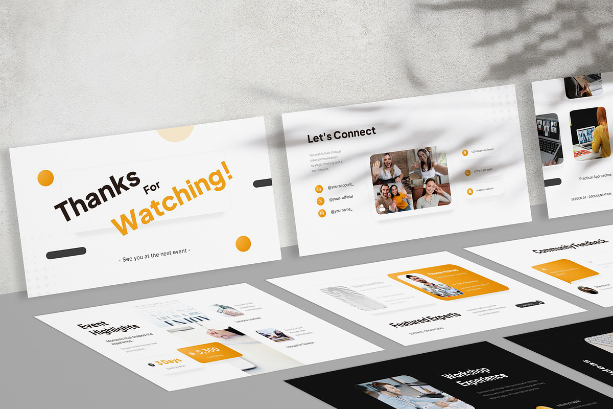 Webinar Event Google Slides, a Presentation Template by New Coral Design (Photo 6 of 6)