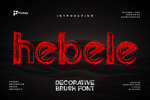 Hebele Typeface - Brush Font