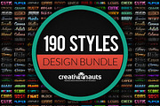 190 Text Effects for Photoshop, a Layer Style Add-On by Creativenauts (Thumbnail 1 of 5)