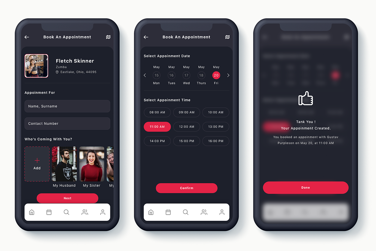 Badi - Find a Personal Trainers App, an UI Kit Template by Betush (Photo 4 of 6)