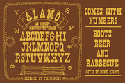 ALAMO WESTERN FONT BY TWRUSHING, a Slab Serif Font by TWRUSHING (Thumbnail 1 of 2)