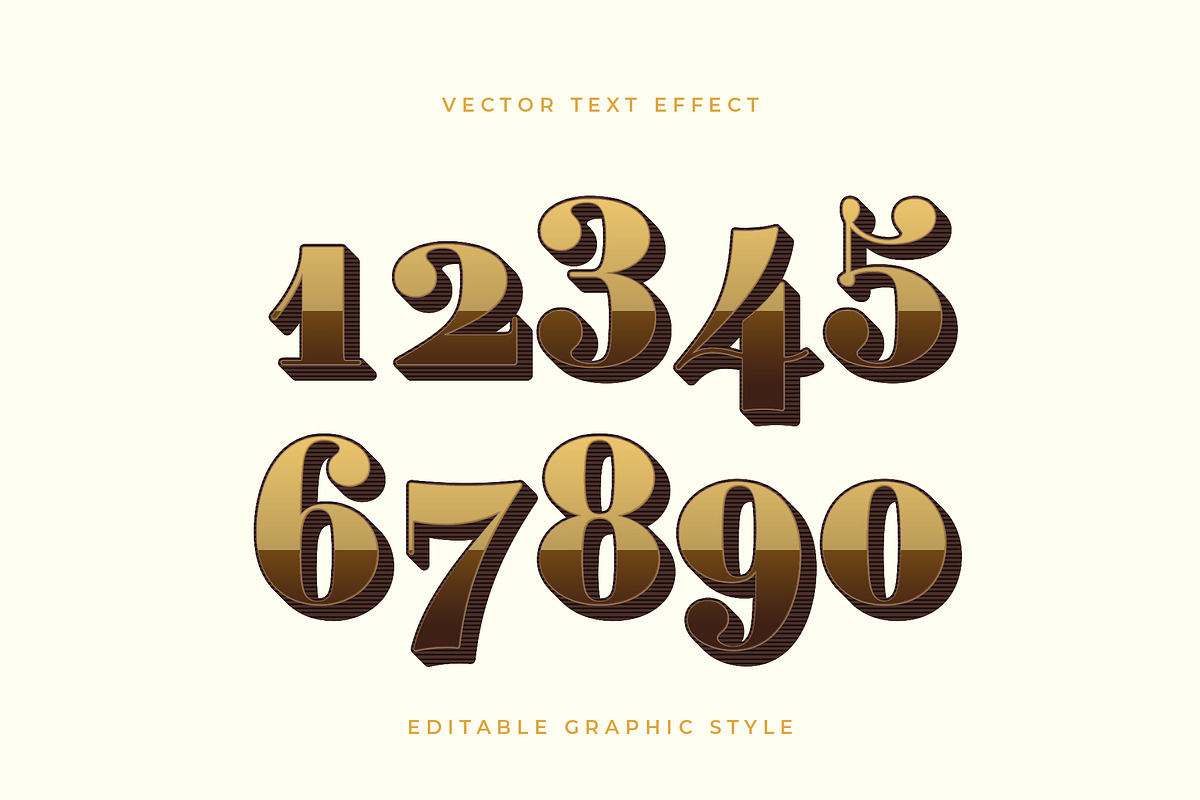 Elegant Gold Gradient Text Effect preview 2
