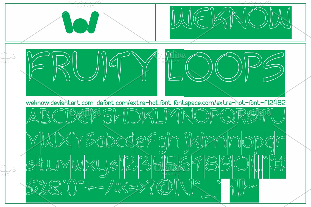 extra hot font preview 4