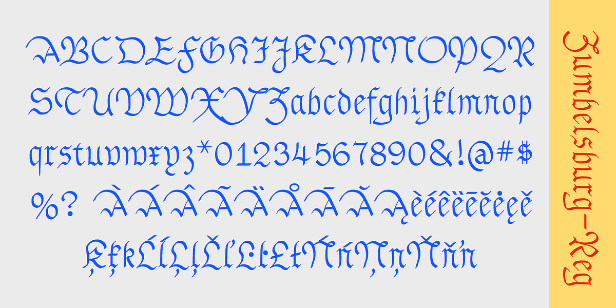 Zumbelsburg, a Blackletter Font by Ingrimayne Type (Photo 4 of 5)