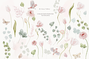 Watercolor pink blush tulips flowers, a Decorative Illustration by Grace Noboa Illustrations (Thumbnail 8 of 8)