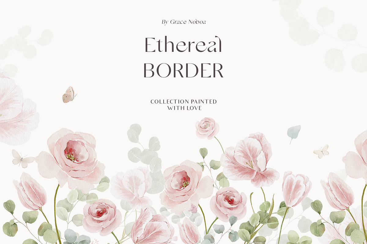 Watercolor pink blush tulips flowers, a Decorative Illustration by Grace Noboa Illustrations (Photo 2 of 8)