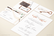 Beige Forest Wedding Invitations, an Invitation Template by Aquarellina (Thumbnail 3 of 4)