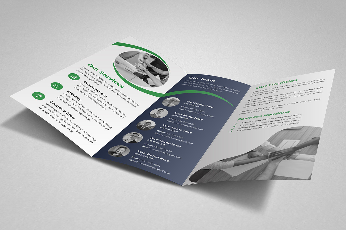 Business Trifold Brochure V2, a Brochure Template by SamiSimply7 (Photo 3 of 5)