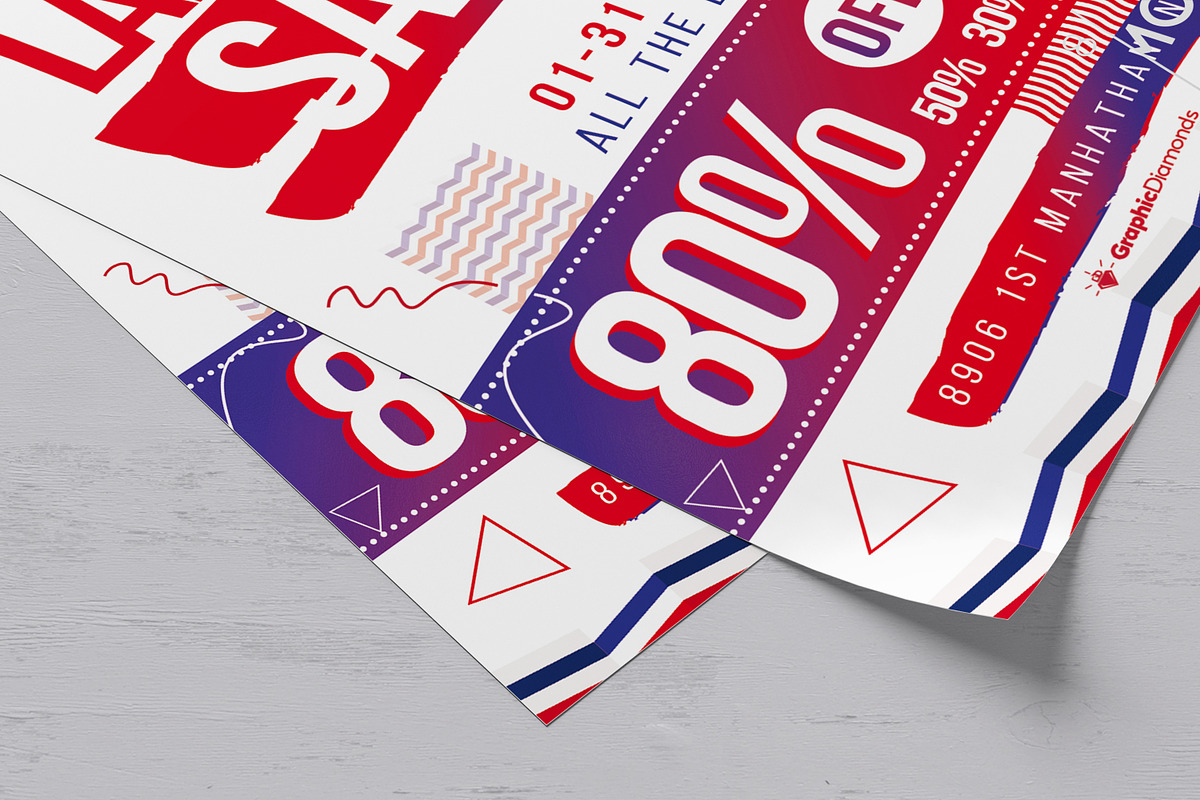 Labor Day Sale Flyer + Ad Banner Se, a Flyer Template by GraphicDiamonds (Photo 5 of 7)