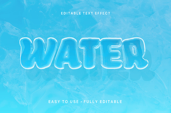 Glossy Water Ripple Text Effect preview 3