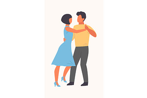people dancing concept. cute adult, a Person Illustration by Multigon