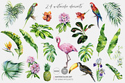 Watercolor tropics, a Pattern Graphic by Anna Myslivets Art (Thumbnail 3 of 12)