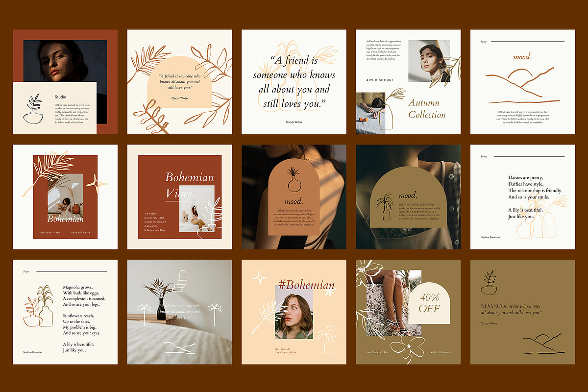 VIERIA - CANVA Instagram Post, a Social Media Template by Elokka Std. (Photo 8 of 11)